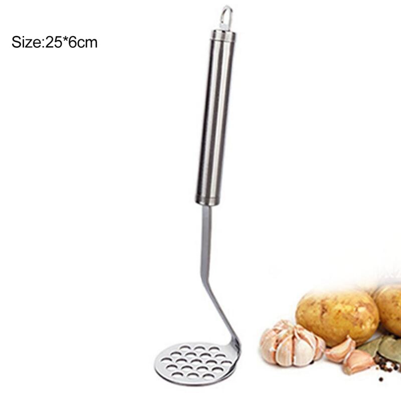 Stainless Steel Pusher Purple Potato Masher Mashing Plate Smooth Mashed