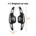 thumbnail image 2 of Car Steering Wheel Paddle Shifter Picks ABS Material for 2020-2024 Cadillac CT4 CT5 Automotive Interior Accessories 2pcs, Black Carbon Fiber, 2 of 8