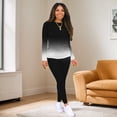 thumbnail image 2 of Aomice Lounge Sets For Women Two Piece Outfits For Women Casual-Gradient Black-L, 2 of 4