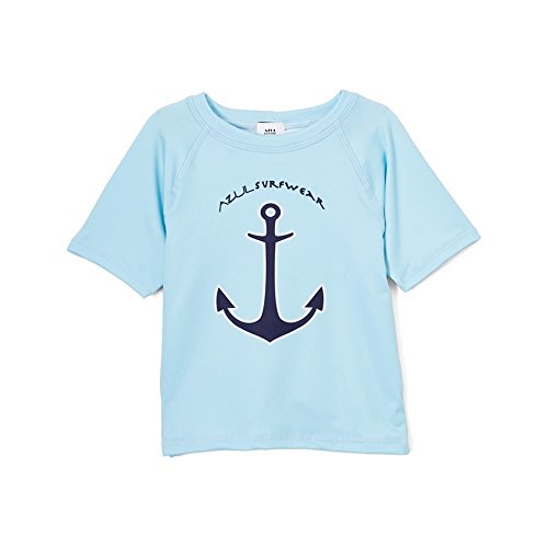 Azul Swimwear Azul Swimwear Anchors Aweigh Rash Guard Lt. Blue Size 6-12M