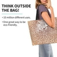 thumbnail image 2 of Balery Leopard Brown Bolsa Tote Estilo Estético con Cremalleras, Bolsa de Hombro, Bolsa de Compras Grande y Plegable, 2 of 8