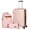 Champagne, variant on Rosamo 3-Piece 20 inch Hardside Luggage Set, Carry on Suitcase with Spinner Wheels & TSA Lock, Travel Backpack with USB & Type-C Charging Port, Toiletry Bag, Black