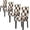 Brown Plaid, variant on 4,6,8 Pc Elastic Dining Chair Cover, Floral Chair Covers for Dining Room 6 Pack, 6Pc Machine Washable Parson Chair Slipcovers, Elastic Kitchen Chair Protector Set of 4,6,8, Baroque