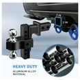 thumbnail image 2 of Attelage de Retombée de Camion à Remorque Réglable pour Récepteur de 2 Po Seulement, Support à Double Bille de Retombée de 8 Po 2 Pouces et 2-5/16 Pouces, 2 of 6