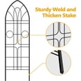 thumbnail image 6 of Amagabeli Garden Trellis 2 Pack 72”x21” Heavy Duty Rustproof Wall Trellis for Climbing Plants Outdoor Metal Decoration Large Trellis for Potted Plants Support Trellis for Roses Vegetable Black, 6 of 8