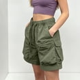 thumbnail image 6 of Dxzfnsa Women's Hiking Cargo Shorts with Pockets Lightweight Quick Dry Outdoor Running Athletic Short Summer Travel Loose M-4XL, 6 of 8