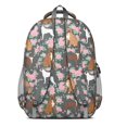 thumbnail image 3 of Cute Boxer Dog and Flowers Florals Backpack for School,Cute School Bag,Schoolbag with Adjustable Shoulder Straps & Padded Back,16.9 Inch, 3 of 5
