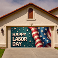 thumbnail image 6 of American Flag Pattern Labor Day Banner Festive Decoration Stars Stripes Design Holiday Event Background for Celebration Patriotic Decor Outdoor Party, 6 of 7