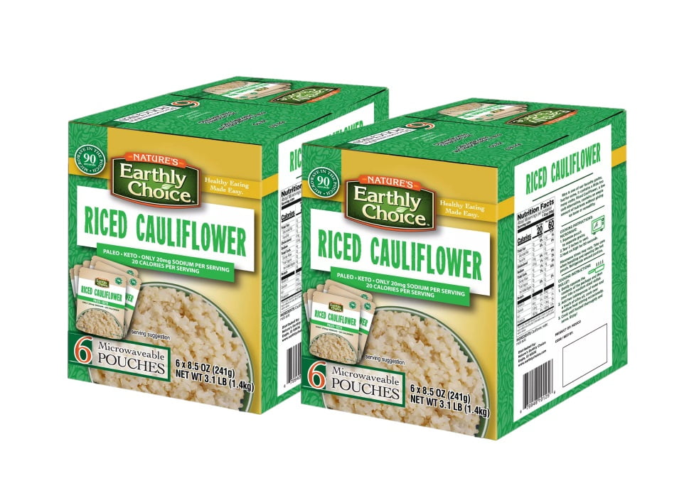 2 Pack Nature's Earthly Choice Riced Cauliflower (8.5 oz., 6 pk