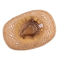 thumbnail image 4 of Chapeau de Cowboy en Paille avec Bordure Formable, Beige, 4 of 4