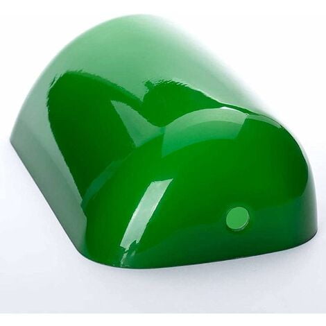 Rewera Replacement Lampshade for Banker Lamp, Table Lamp, Glass Lampshade, Multicolor, Replacement Glass Lampshade, Glass Lampshade for Desk Lamp Green.