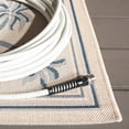thumbnail image 5 of SAFAVIEH Courtyard Charles Floral Indoor/Outdoor Area Rug, 2'7" x 5', Ivory/Blue, 5 of 13