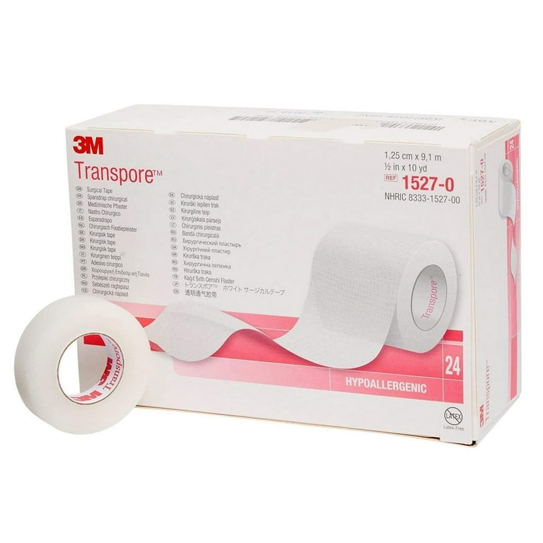 Micropore Surgical Medical Tape, 3 inch x 10 Yards, Paper, 3M 1530-3, White - Each