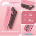 thumbnail image 3 of TUDIA MergeGrip Consumer Cellular Iris Connect Phone Case SH4650 Dual layer - Smokey Pink, 3 of 7