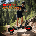 thumbnail image 5 of EOEOTWO Off Road Electric Scooter for Adults, 1200W Motor Fast Escooter, Up to 30MPH & 25Miles Long Range, 11" Off-Road Tires, 330lbs MAX Load, Foldable UL 2272, 5 of 12