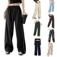 thumbnail image 3 of Guardurnaity Pantalón de poliéster Unisex Banda elástica Casual Lavable Fácil de combinar Viajes Deportes Fotografía Pantalón largo Ropa Prendas para la parte inferior del cuerpo Gris oscuro XXL, 3 of 6