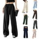 thumbnail image 4 of Qarigey Pantalón de poliéster Unisex Reemplazo Banda elástica Casual Transpirable Lavable Viajar Deportes Pantalón largo Negro L Type3 NO3, 4 of 6