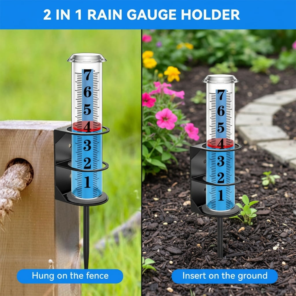 Weather Rain Gauge Featuring Metal Construction for Reliability Precipitation Tracking in Harsh Conditions