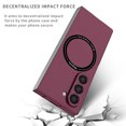thumbnail image 2 of Dteck Magnetic Case for Samsung Galaxy Z Fold 6 5G (2024),Built in Iron Ring Compatible with MagSafe Charger,Shockproof Slim Fit Hard PC Lightweight Anti-scratch Protective Phone Cover,Winered, 2 of 9