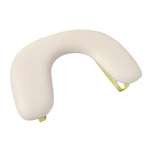 Yinanstore Repose-Bras en Cuir PU en Forme de U Design Inclinable Détachable Confortable Portable Antidérapant pour Ongles de Table Usage Salon Technique Ongles Acryliques Beige