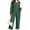 I1-Green, variant on SHOWMALL Women's Plus Size Outfit Sets – 2 Piece Lounge Set Light Blue 3X Long Sleeve Ribbed Top and Pants with Pockets, Soft Homewear