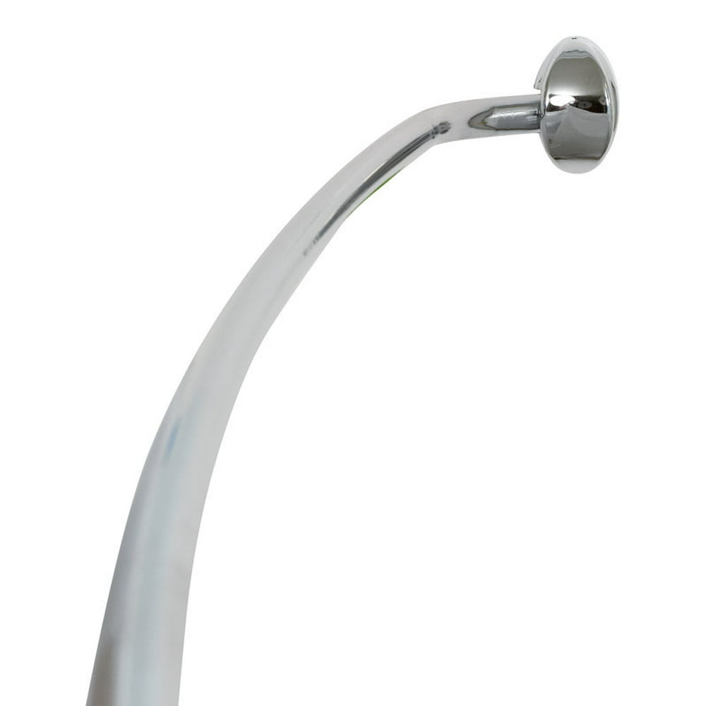 Zenith Adjustable Curved Shower Rod 72 in. L Chrome