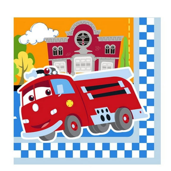 Disney Cars 1st Birthday Party Beverage Napkins