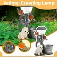 thumbnail image 3 of Solar Powered Garden Lantern, Cute Animal Pond Light Dog Solar Statue Warm White Lawn Solar Light LED Decorative Cute Rabbit Figure Ornament with Led Lantern Decorations (Dog), 3 of 8