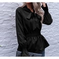 thumbnail image 3 of 1pcs-Bow tie shirt-Black-L, 3 of 5