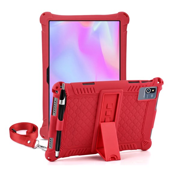 Tablet Case, Universal 10.1 Inch Android Tablet Cover with Shockproof Silicone Protection, Protective Cover Case with Stand Function and Pen for Tablet PC