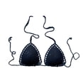 thumbnail image 4 of Womens Bikini Top X Back Self Tie Supportive Bathing Suit Top Minimalist Swimwear Swim Top Only, 4 of 4
