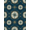 Navy Blue Gold, Pattern 15, variant on ODIKA 8'x10' Washable Area Rug Non-Slip Chair-Friendly Mat Antique Compass Rose Maritime Star Points Aged Rope Frame Design for Dining Room, Large Office, Lounge