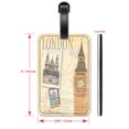 thumbnail image 2 of London - Luggage ID Tags / Suitcase Identification Cards - Set of 2, 2 of 5