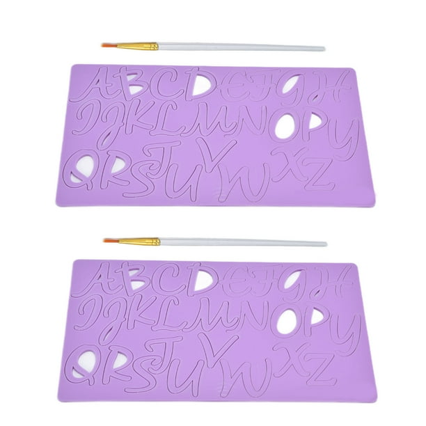 Molde de chocolate y fondant para dulces, molde de silicona para fondant con letras, molde de silicona para fondant con letras, moldes de chocolate construidos para profesionales