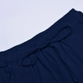thumbnail image 7 of Mens Casual Chinos Pants Relaxed Fit Elastic Waist Khaki Trousers Stretch Dress Slacks with Pockets Navy XXXL, 7 of 7