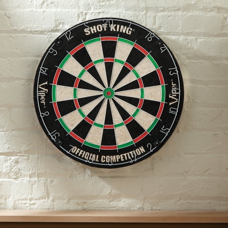 Viper - Shot King Bristle Sisal Fiber Dart Board with 6 Darts - Multi