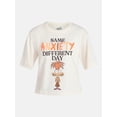 thumbnail image 5 of Disney Pixar Inside Out 2 Women's Anxiety Boxy Graphic Skimmer Tee, Sizes XXS-XXL, 5 of 5