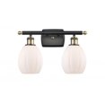 thumbnail image 1 of Innovations 516-2W-BAB-G81-LED Eaton 2 Light Bath Vanity Light part of the Ballston Collection, Black Antique Brass, 1 of 1