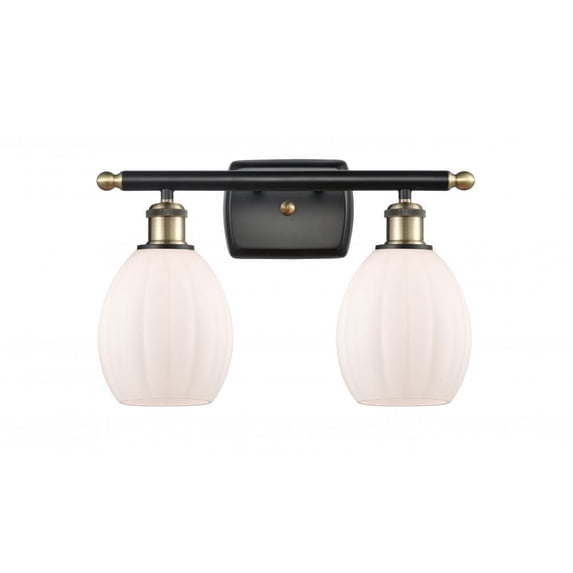 Innovations 516-2W-BAB-G81-LED Eaton 2 Light Bath Vanity Light part of the Ballston Collection, Black Antique Brass