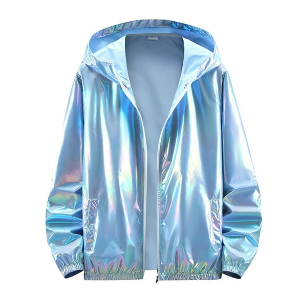 SHIXIAOO Mens Fashion Colorful Gradient Bright Pocket Cardigan Zipper Sweater Jacket Puff Coat Warmest Winter Coat Gear Coat Winter Coat Men Light Outdoor Jacket Men Big and Tall Men Winter Coats