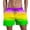 a-Purple276, variant on FINALGANG Mens Gradient Color Beach Shorts Casual Elastic Drawstring Waist Swim Trunks Quick Dry Lightweight Board Shorts With Side Pockets For Beach Summer Daily Wear Yellow XXXXL