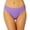 Purple, variant on Juniors' Popcorn-Rib Hipster Bikini Bottoms Purple L