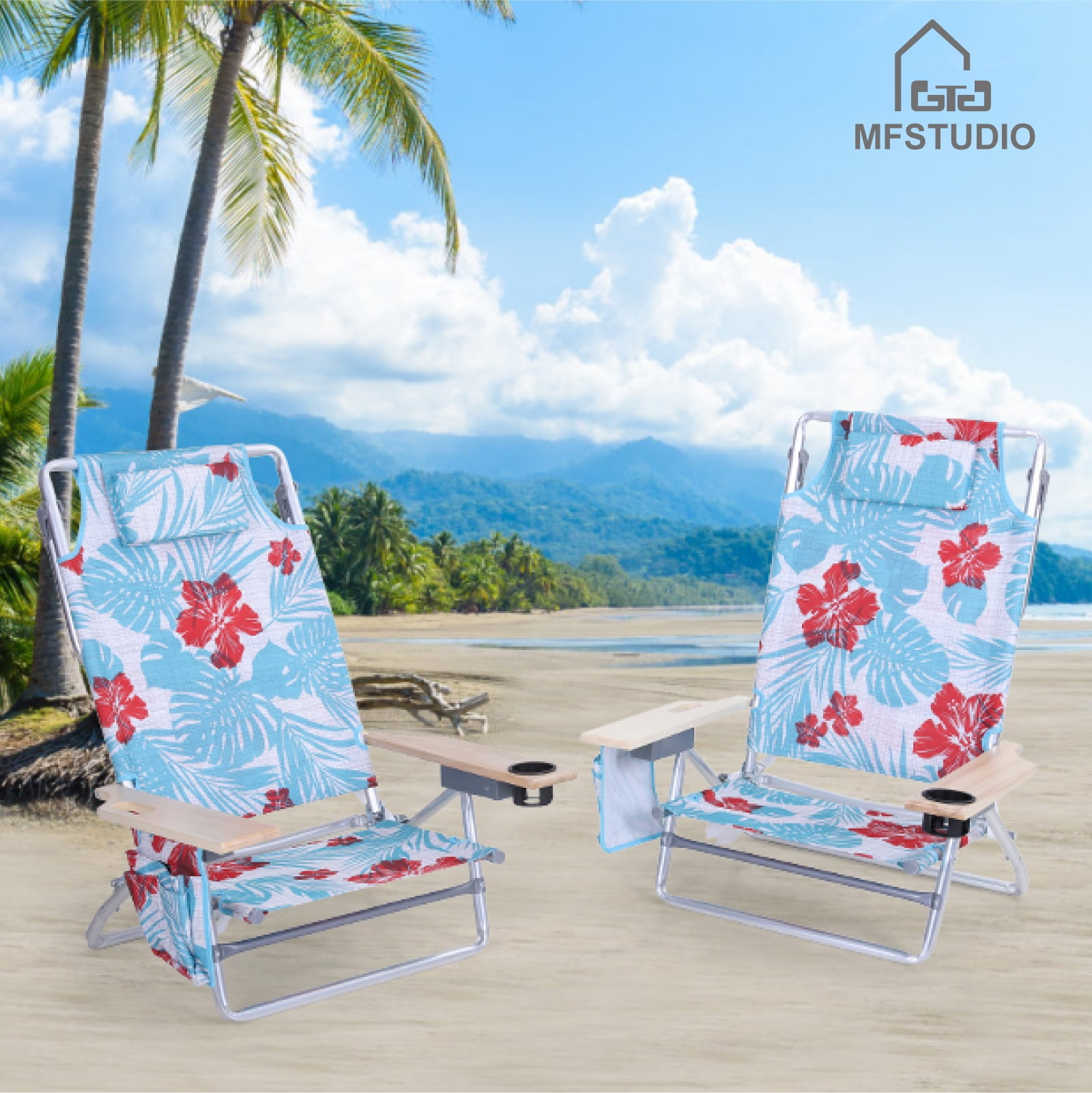 Tommy bahama beach chair with footrest deals
