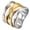 Tri-Color, variant on Stainless Steel Wide Braided Statement Rings for Women Chunky Cocktail Twisted Band Jewelry Gift Gold Size 7