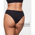 thumbnail image 4 of Ropa interior INLYRIC Inbarely Soft Cheeky Bikini, paquete de 3 unidades, negro, 4 of 5