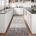 thumbnail image 4 of Alfombra Art&Tuft Runner, 76 x 203 cm, color negro, marroquí, lavable, 4 of 6