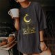 thumbnail image 1 of Puntoco Blusa de manga corta con estampado de calavera, sol y luna, estilo vintage, para mujer Puntoco Puntoco-3060, 1 of 9