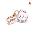 thumbnail image 4 of 1PC Japanese Cute Lucky Cat KeyChains Car Bag Decor Water Sound Bell Pendent Charm, 4 of 8