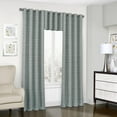 thumbnail image 3 of Eclipse  Trevi Blackout Grommet Window Curtain Panel Spa 108 Inches, 3 of 5