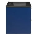thumbnail image 3 of Modway Daybreak 24" Rubberwood MDF Particleboard Bathroom Vanity in Blue/Black, 3 of 8